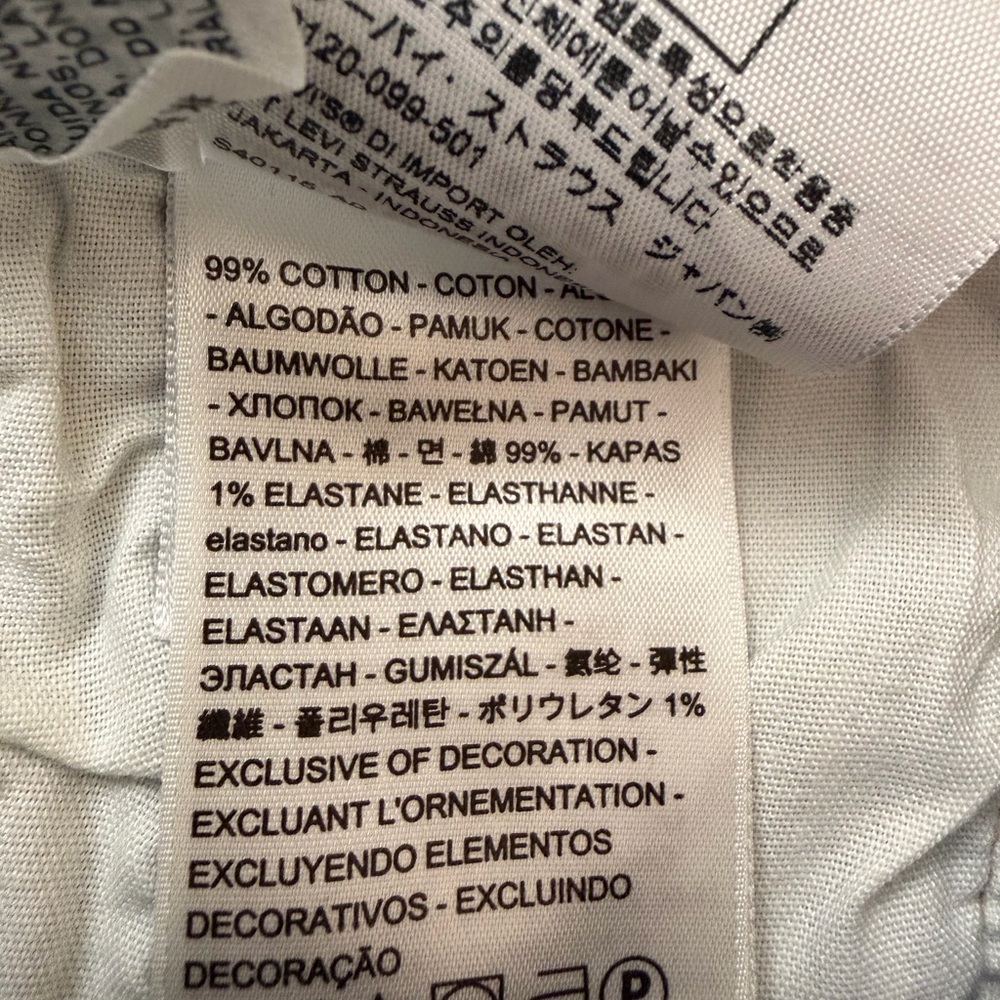 Levi’s 501 High Rise Denim Cutoff Shorts Medium Wash Size 24, button fly NWOT - Picture 6 of 7